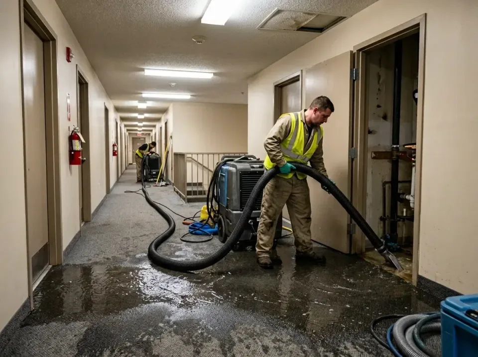 multi-unit-apartment-hallway-f-005 — frequently asked questions, Emergency Burst Pipe Water Extraction & Removal in Piney Gr…
